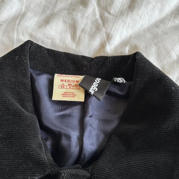 Champion x Clothsurgeon Black Corduroy Logo Embroidered Coat - Men's Medium - Picture 8 of 11